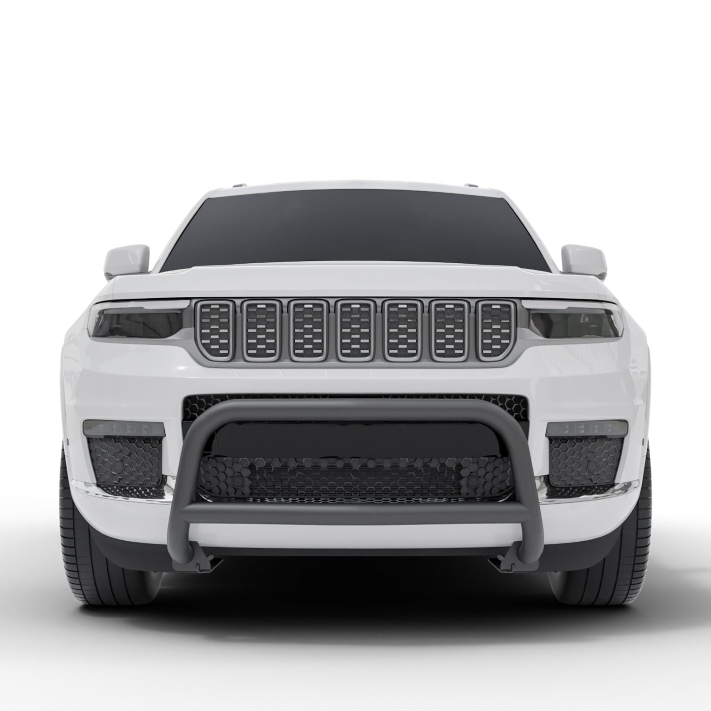 Vanguard Black Powdercoat Front Guards Bull Bars Bumper Guard for 2021-2024 jeep grand cherokee l