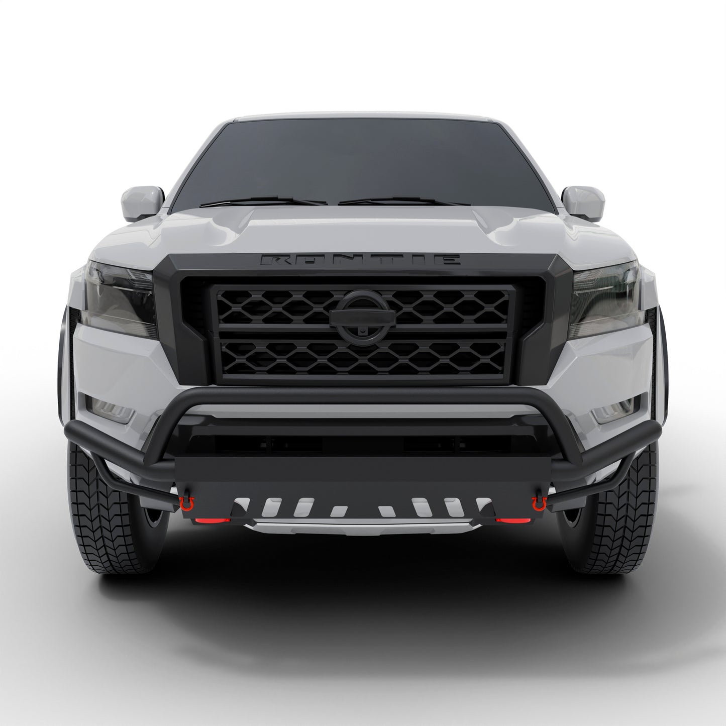 Vanguard Black Powdercoat Front Guards Front Runners Bumper Guard for 2022-2024 nissan frontier