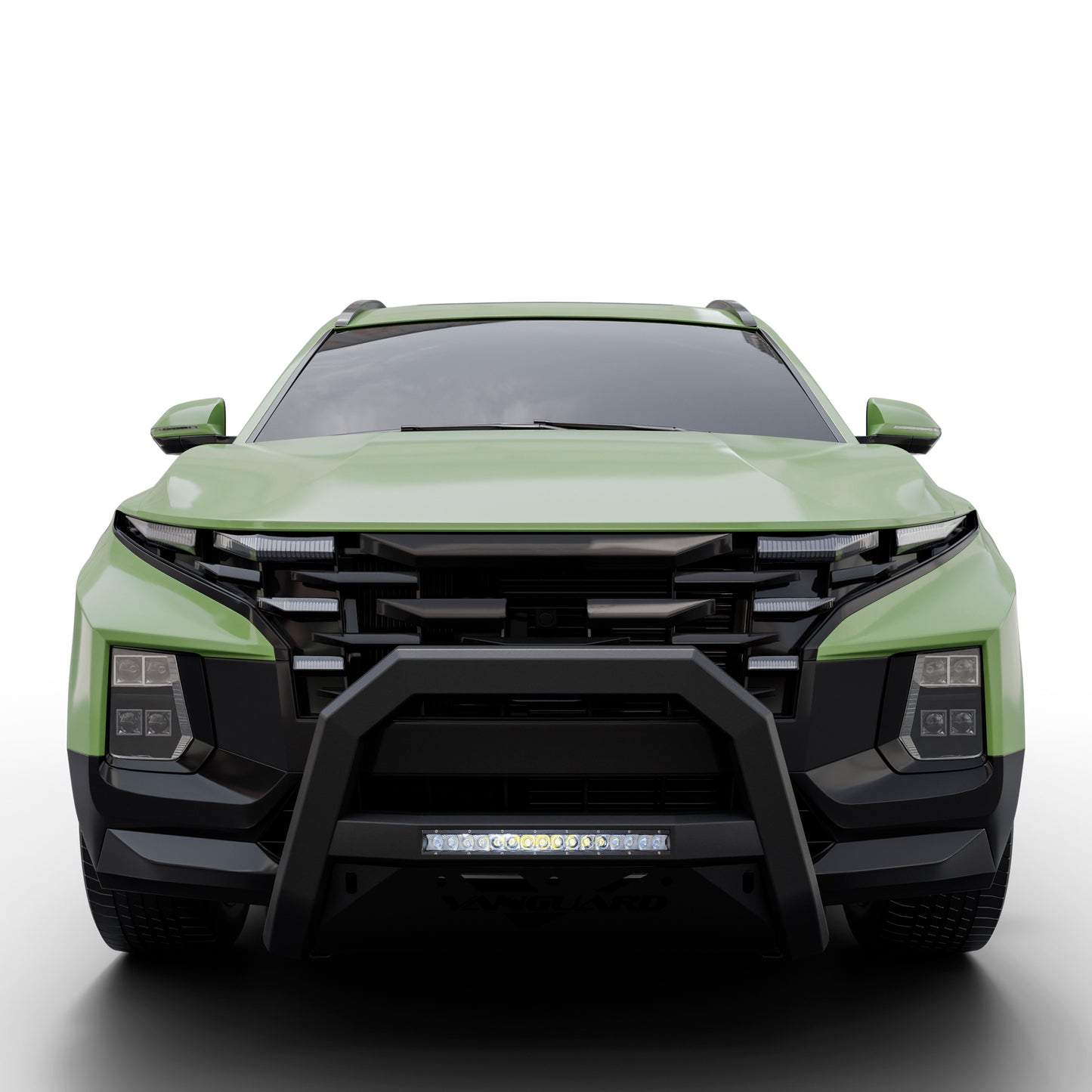 Vanguard Black Powdercoat Front Guards Bull Bars Bumper Guard for 2022-2024 hyundai santa cruz