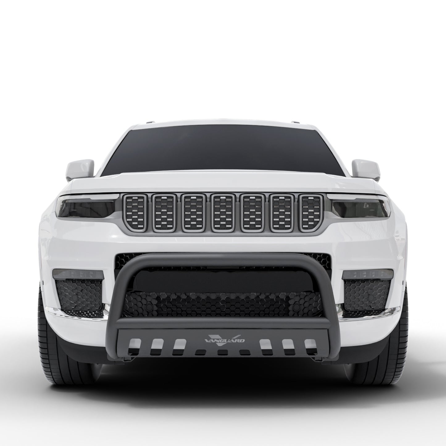 Vanguard Black Powdercoat Front Guards Bull Bars Bumper Guard for 2022-2024 jeep grand cherokee