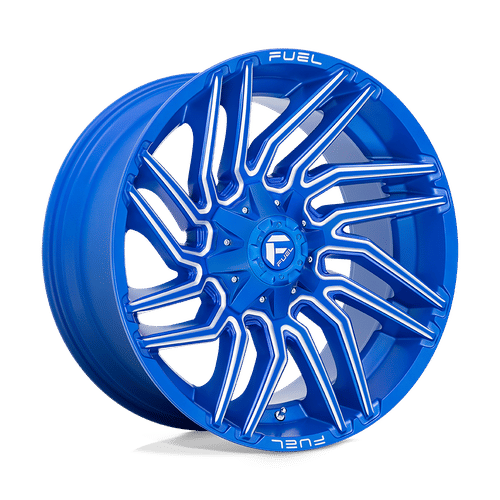 Fuel D774 ANODIZED BLUE MILLED 22x10 8x170 Wheels | Offset: -18 | Backspace: 4.79 | Bore: 125.1