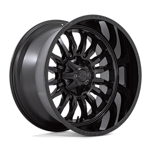 Fuel D796 MATTE BLACK WITH GLOSS BLACK LIP 22x12 6x135/6x139.7 Wheels | Offset: -44 | Backspace: 4.77 | Bore: 106.1