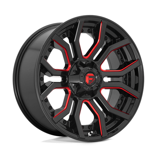 Fuel D712 GLOSS BLACK RED TINTED CLEAR 20x10 5x127/5x139.7 Wheels | Offset: -18 | Backspace: 4.79 | Bore: 87.1