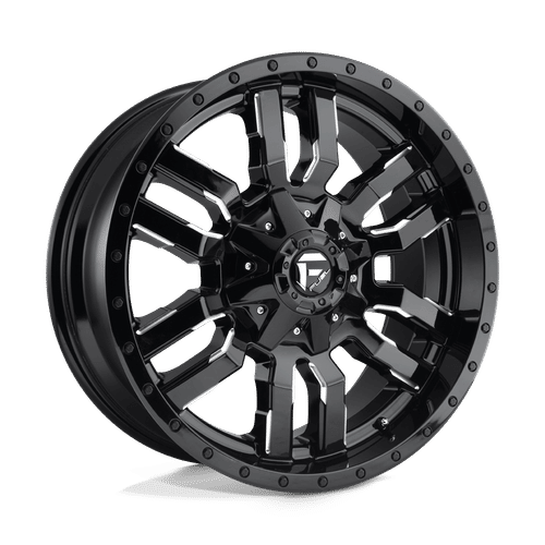 Fuel D595 GLOSS BLACK MILLED 20x10 5x139.7/5x150 Wheels | Offset: -18 | Backspace: 4.79 | Bore: 110.1