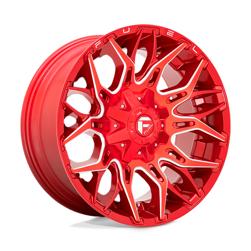 Fuel D771 CANDY RED MILLED 22x10 5x139.7/5x150 Wheels | Offset: -18 | Backspace: 4.79 | Bore: 110.1