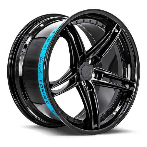 Sentali Barrel Forged SB3 Gloss Black Lip / Matte Black Centre 20x9 5x112 Wheels | Offset: 25 | Backspace: 6 | Bore: 66.6