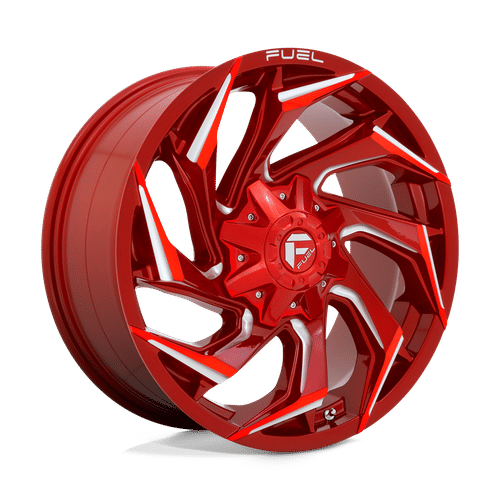 Fuel D754 CANDY RED MILLED 20x9 8x180 Wheels | Offset: 20 | Backspace: 5.79 | Bore: 124.2