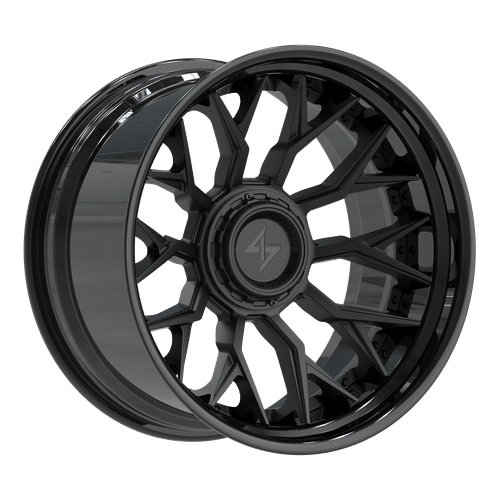 SENTALI BFX BFX2 Gloss Black Lip / Matte Black Centre 24x12 5x127/5x139.7 Wheels | Offset: -44 | Backspace: nan | Bore: 78.1