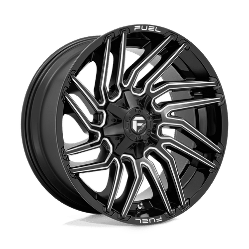 Fuel D773 GLOSS BLACK MILLED 22x10 8x170 Wheels | Offset: -18 | Backspace: 4.79 | Bore: 125.1
