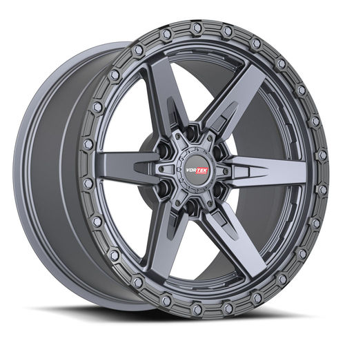 VORTEK VRT-602MTB Matte Titanium Black Bead Ring 20x9 6x135/6x139.7 Wheels | Offset: 0 | Backspace: 5 | Bore: 106.1