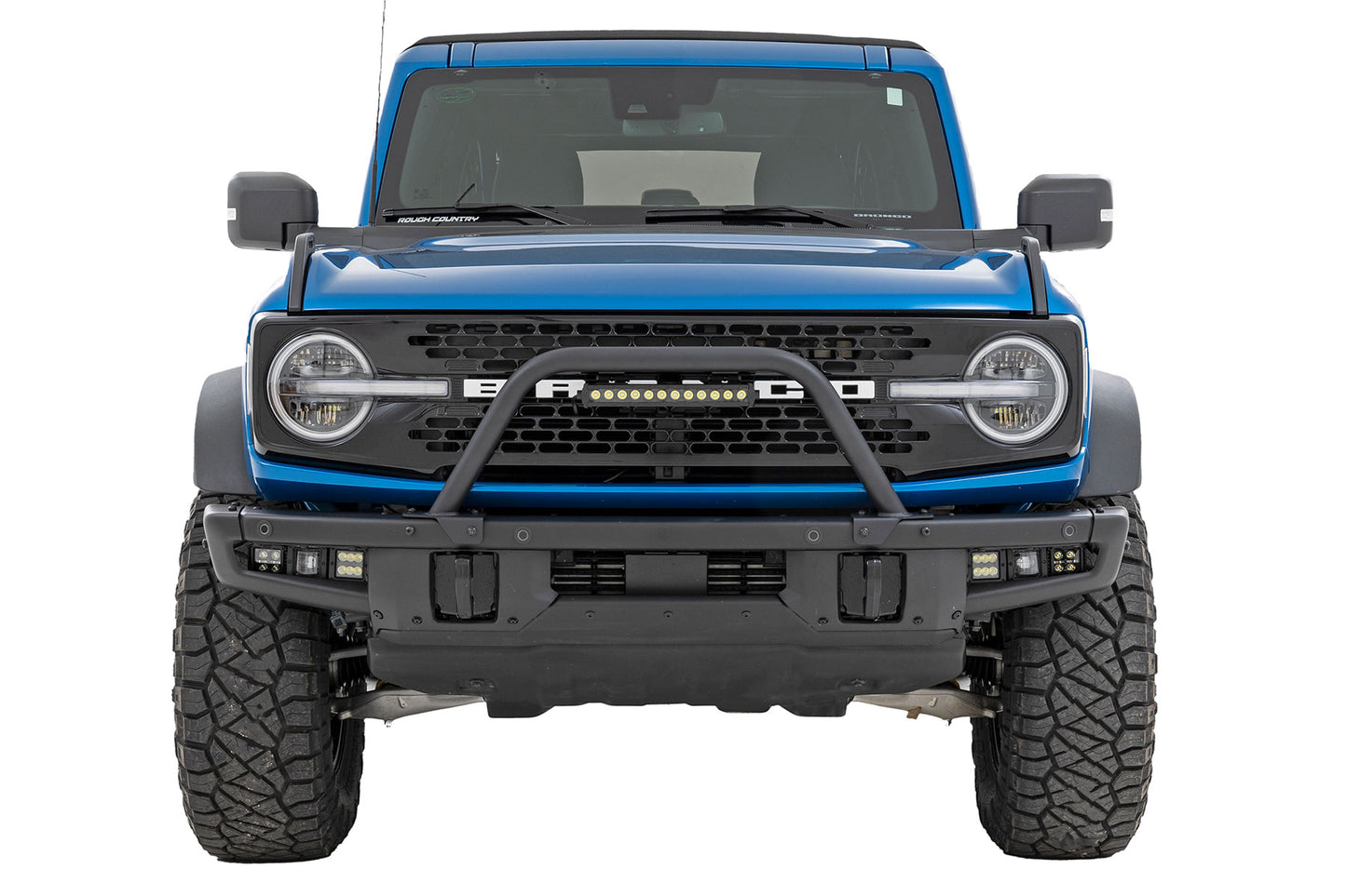 Safari Bar | 12" LED Light Bar | Black | DRL | Single Row | OE Modular Steel | Ford Bronco 4WD (