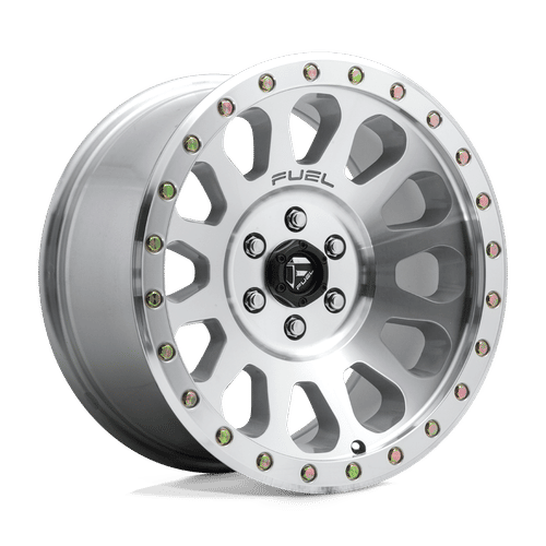 Fuel D647 DIAMOND CUT MACHINED WITH CLEAR COAT WITH 18x9 6x139.7 Wheels | Offset: 1 | Backspace: 5.04 | Bore: 106.1