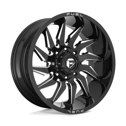 Fuel D744 GLOSS BLACK MILLED 20x9 6x135 Wheels | Offset: 1 | Backspace: 5.04 | Bore: 87.1