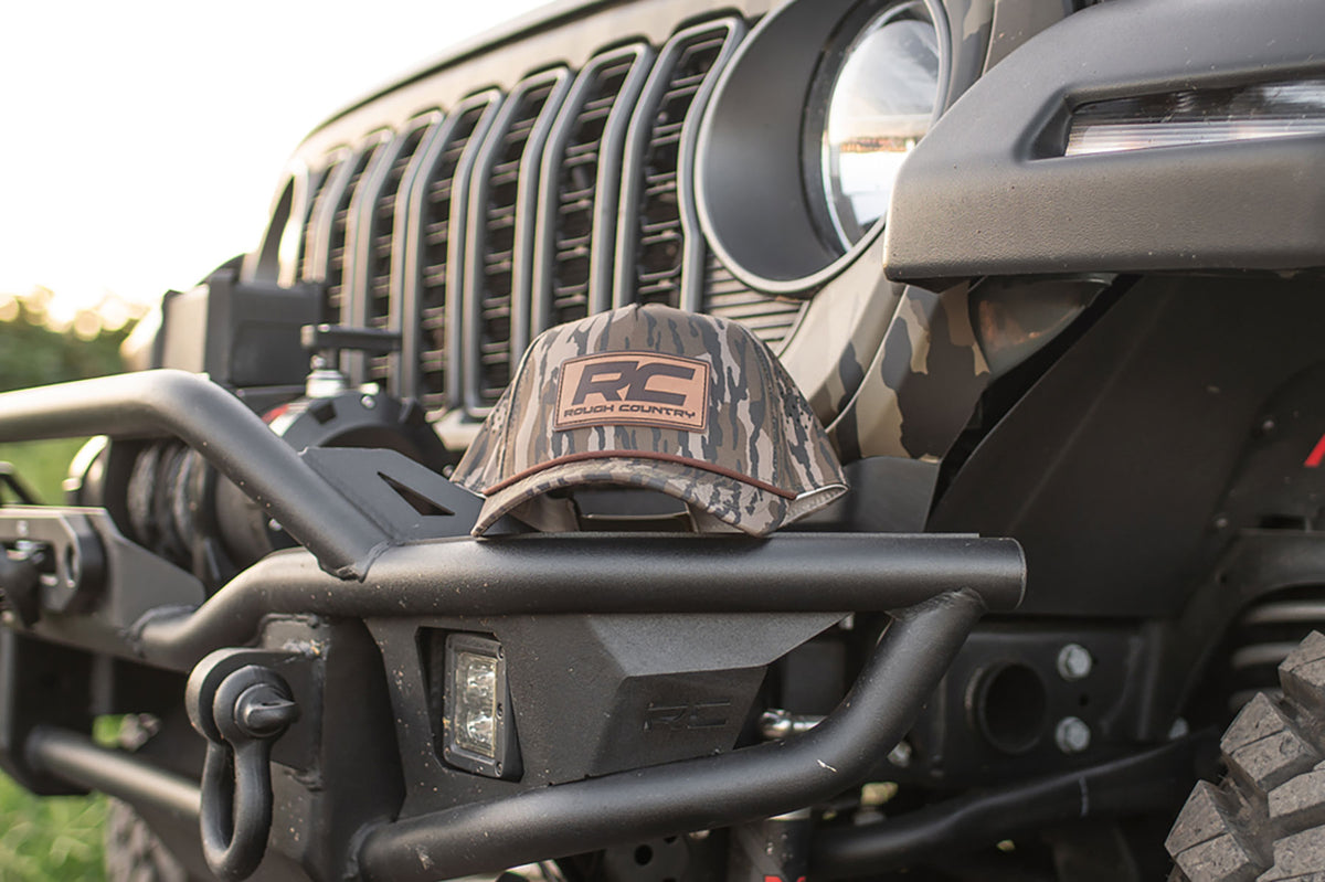 Rough Country Hat | OG Bottomland Camo | Rough Country Leather Patch