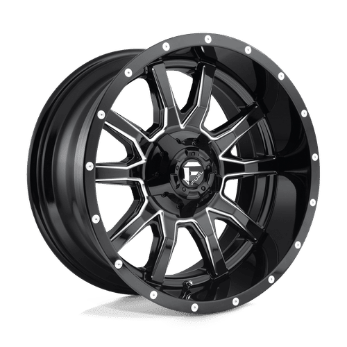 Fuel D627 GLOSS BLACK MILLED 20x10 6x135/6x139.7 Wheels | Offset: -19 | Backspace: 4.75 | Bore: 106.1