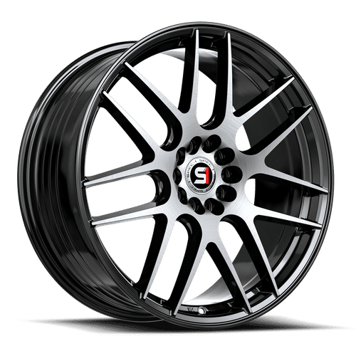 SPEC-1 RACING SP-65 Gloss Black Machined 17x8 5x108/5x114.3 Wheels | Offset: 42 | Backspace: nan | Bore: nan