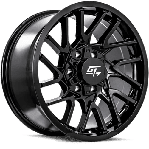 GT OFFROAD Aggression Gloss Black Gloss Black 20x10 8x165.1 Wheels | Offset: -18 | Backspace: 4.75 | Bore: 125.2