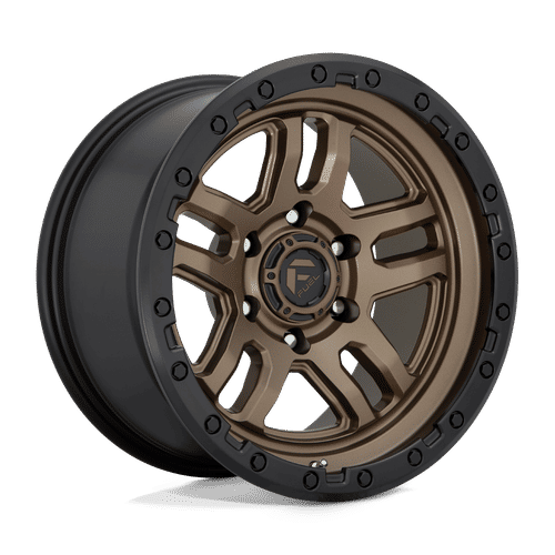 Fuel D702 MATTE BRONZE BLACK BEAD RING 18x9 6x139.7 Wheels | Offset: 1 | Backspace: 5.04 | Bore: 106.1