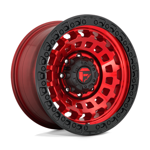 Fuel D632 CANDY RED BLACK BEAD RING 17x9 5x127 Wheels | Offset: 1 | Backspace: 5.04 | Bore: 71.5