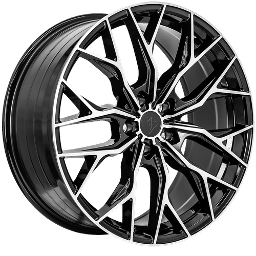 Sentali Street SS2 Gloss Black Machined Face 19x8.5 5x114.3 Wheels | Offset: 35 | Backspace: 6.25 | Bore: 73.1
