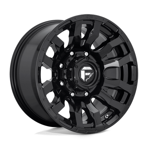 Fuel D675 GLOSS BLACK 22x10 8x180 Wheels | Offset: -18 | Backspace: 4.79 | Bore: 125.1