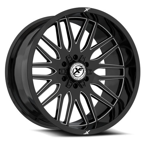 XF OFFROAD XF-240 Gloss Black Milled 20x10 6x135/6x139.7 Wheels | Offset: -12 | Backspace: nan | Bore: 106.4