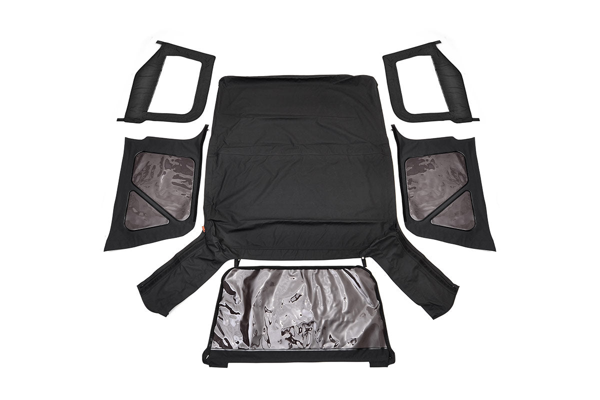 Soft Top | Replacement | Black | Half Doors | Jeep Wrangler TJ (97-06)