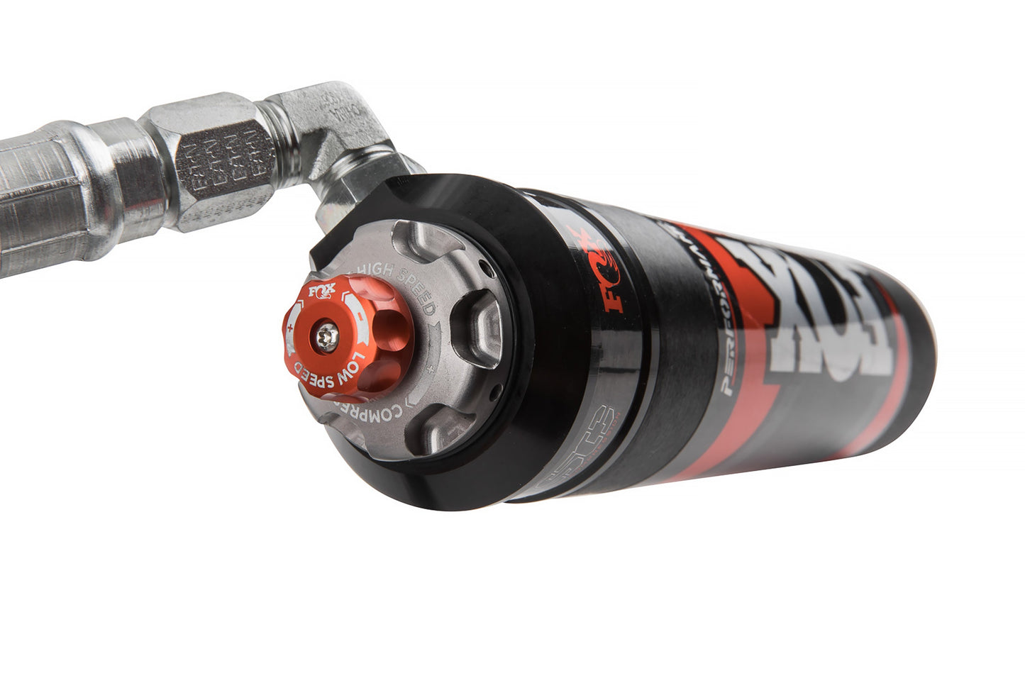 FOX 2.5 Front Shocks w/ DSC Reservoir | 0-1.5 Inch Lift | Performance Elite Series | Ram 2500 (14-23) and 3500 (13-23) 4WD