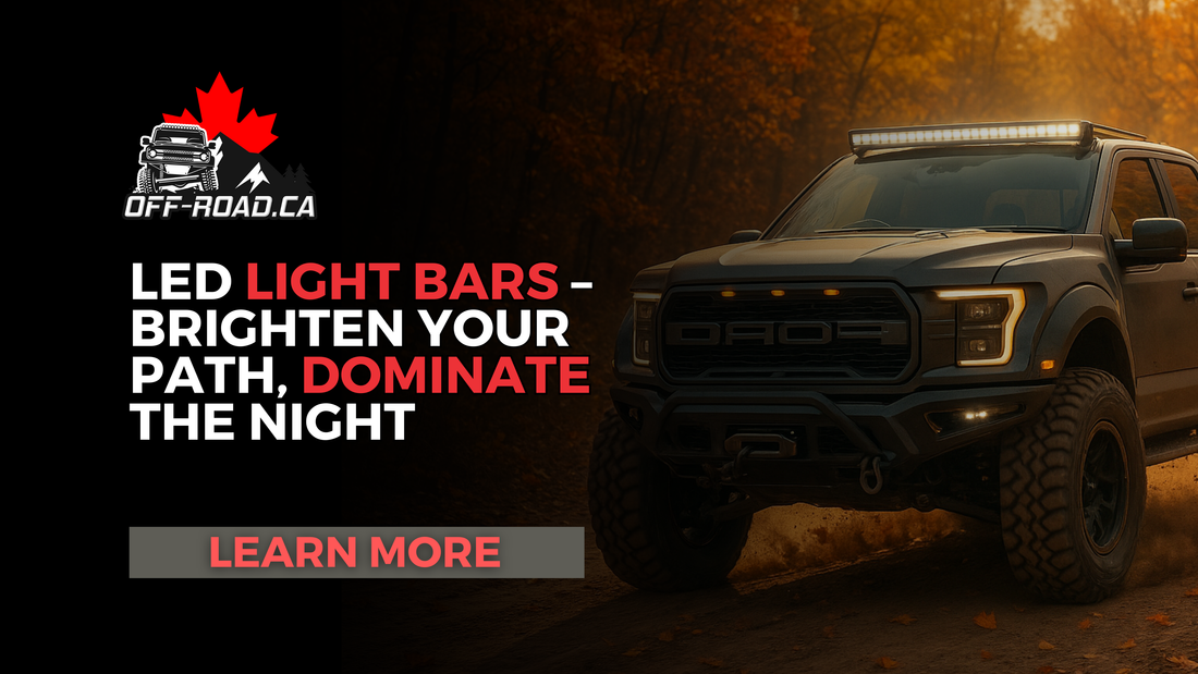 LED light bar wiring harness and mounting components for truck installation