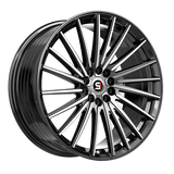 SPEC-1 RACING SP-68BM Gloss Black Machined 18x8 5x112/5x114.3 Wheels | Offset: 38 | Backspace: 6 | Bore: 73.1
