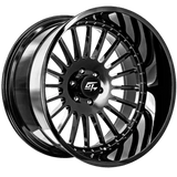 GT OFFROAD Strike Gloss Black Gloss Black 20x9 5x127 Wheels | Offset: 12 | Backspace: 5.5 | Bore: 87.1