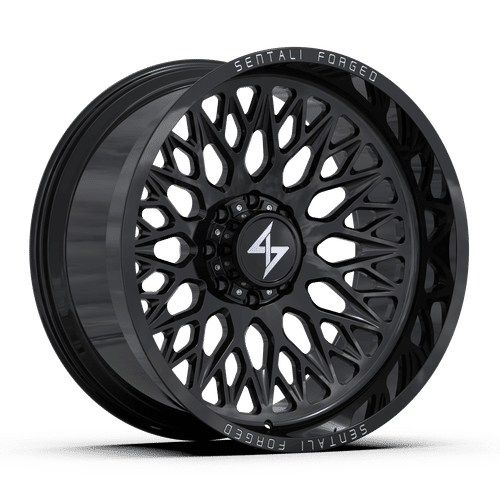 Sentali Forged SF6GB Gloss Black 24x12 8x165.1 Wheels | Offset: -44 | Backspace: 4.75 | Bore: 125.2
