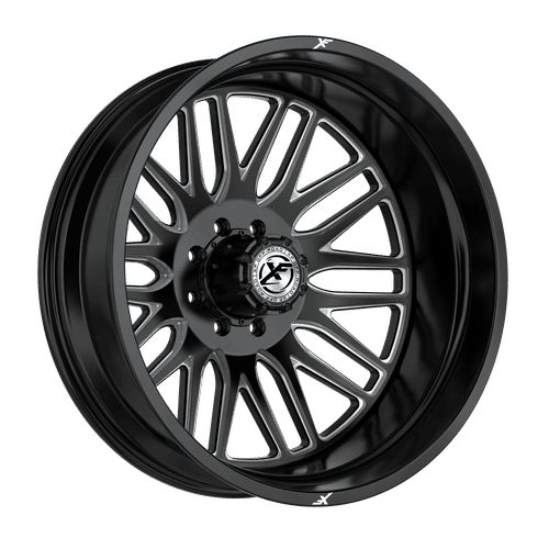 XF OFFROAD XF-240GBML-R Gloss Black Milled 20x8.25 8x210 Wheels | Offset: -192 | Backspace: nan | Bore: 154.3
