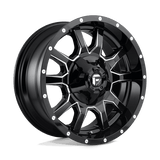 Fuel D627 GLOSS BLACK MILLED 20x9 8x180 Wheels | Offset: 20 | Backspace: 5.79 | Bore: 124.2