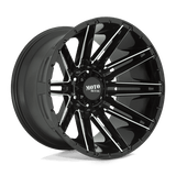 Moto Metal MO998 KRAKEN GLOSS BLACK MILLED 22x10 8x180 Wheels | Offset: -18 | Backspace: 4.79 | Bore: 124.2