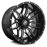 XF OFFROAD XF-222 Gloss Black Milled 20x12 6x135/6x139.7 Wheels | Offset: -44 | Backspace: 4.77 | Bore: 108