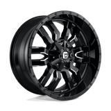 Fuel D595 GLOSS BLACK MILLED 22x10 8x180 Wheels | Offset: 10 | Backspace: 5.89 | Bore: 124.2