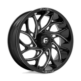 Fuel D741 GLOSS BLACK MILLED 20x7 4x137 Wheels | Offset: 13 | Backspace: 4.51 | Bore: 110.1