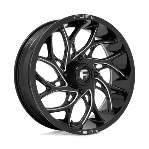 Fuel D741 GLOSS BLACK MILLED 20x7 4x156 Wheels | Offset: 13 | Backspace: 4.51 | Bore: 132