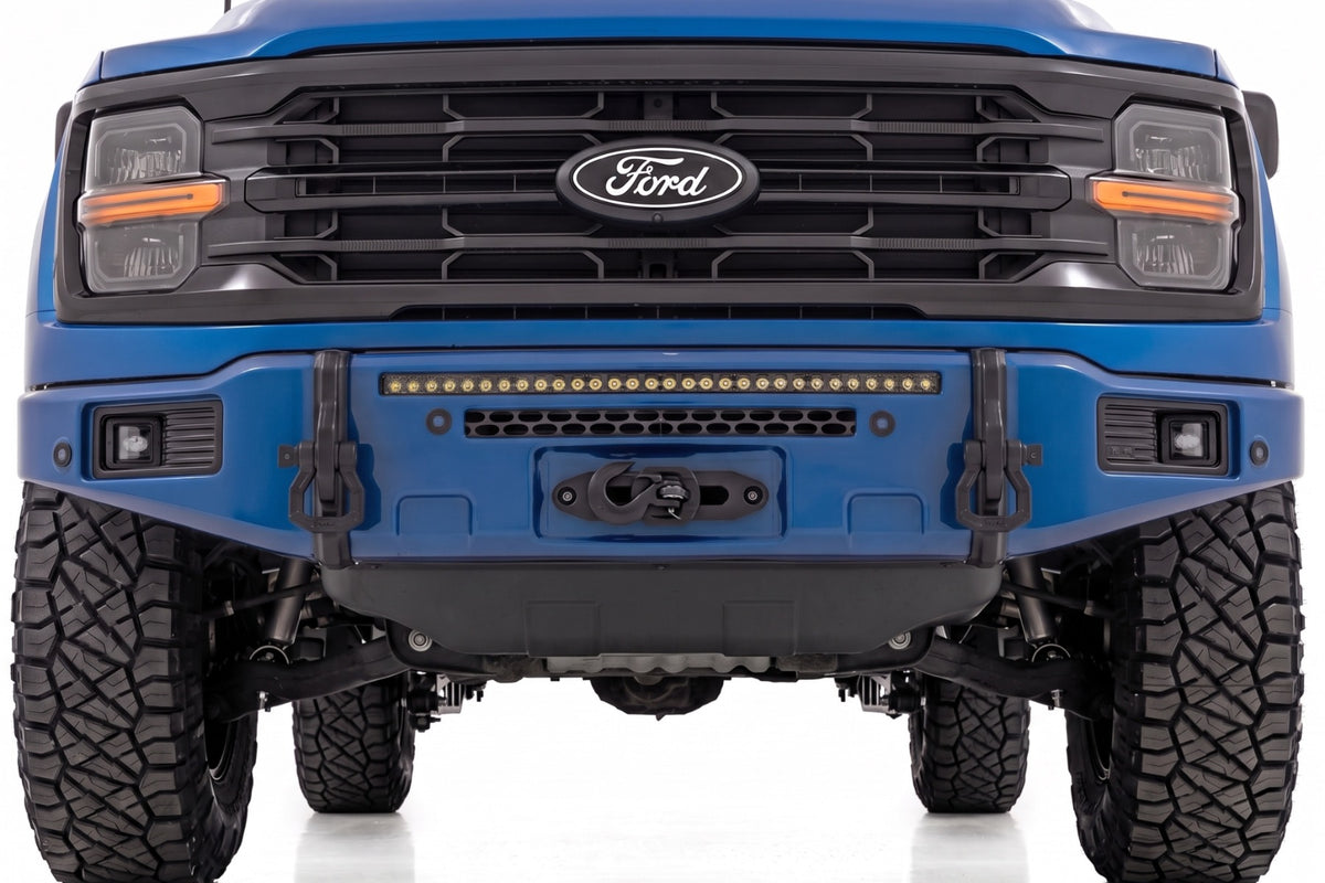 FXS Front Bumper | E9 Argon Blue | EcoBoost | Ford F-150 2WD/4WD (2021-2025)