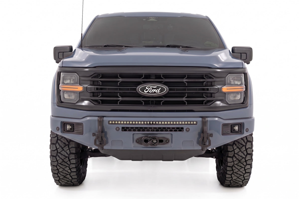 FXS Front Bumper | G4 Azure Gray | EcoBoost | Ford F-150 2WD/4WD (2021-2025)
