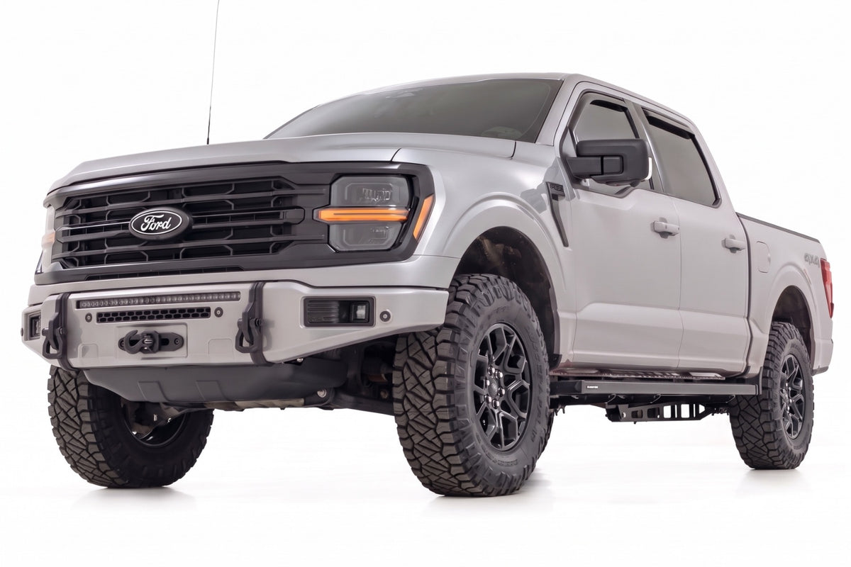 FXS Front Bumper | JS Iconic Silver | EcoBoost | Ford F-150 2WD/4WD (2021-2025)