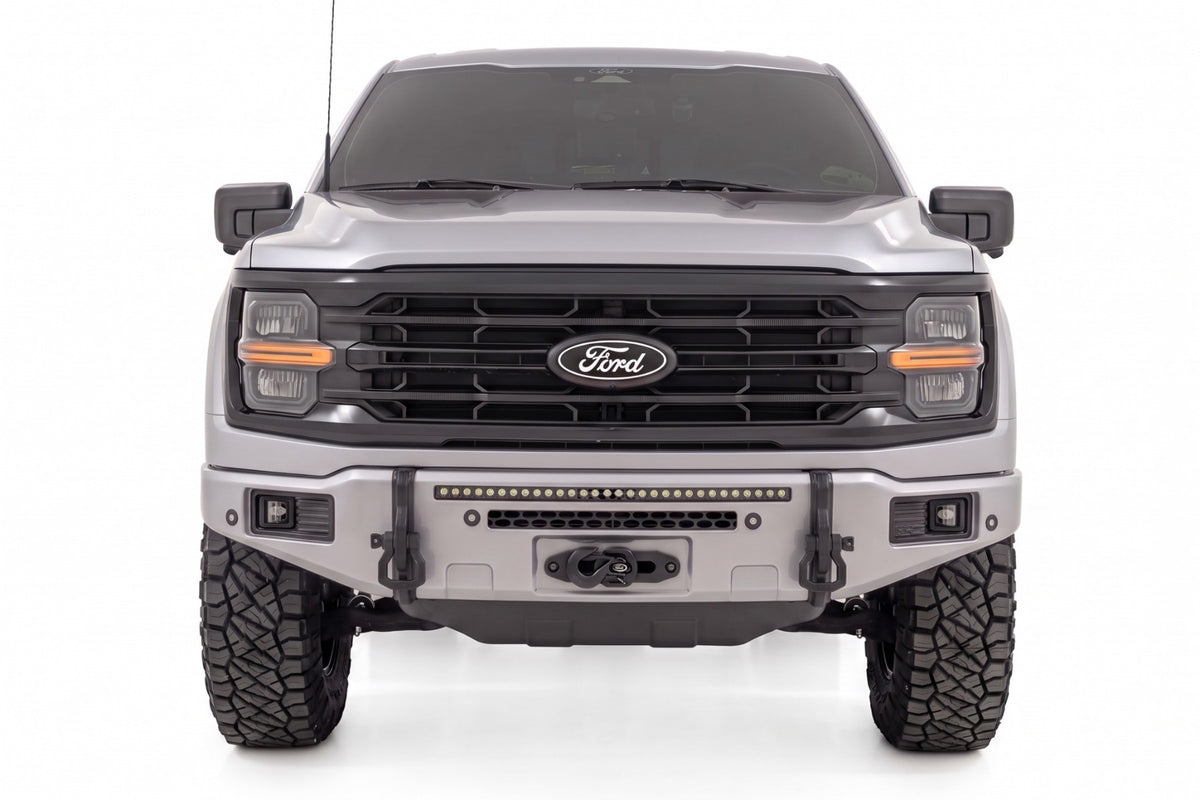FXS Front Bumper | JS Iconic Silver | EcoBoost | Ford F-150 2WD/4WD (2021-2025)
