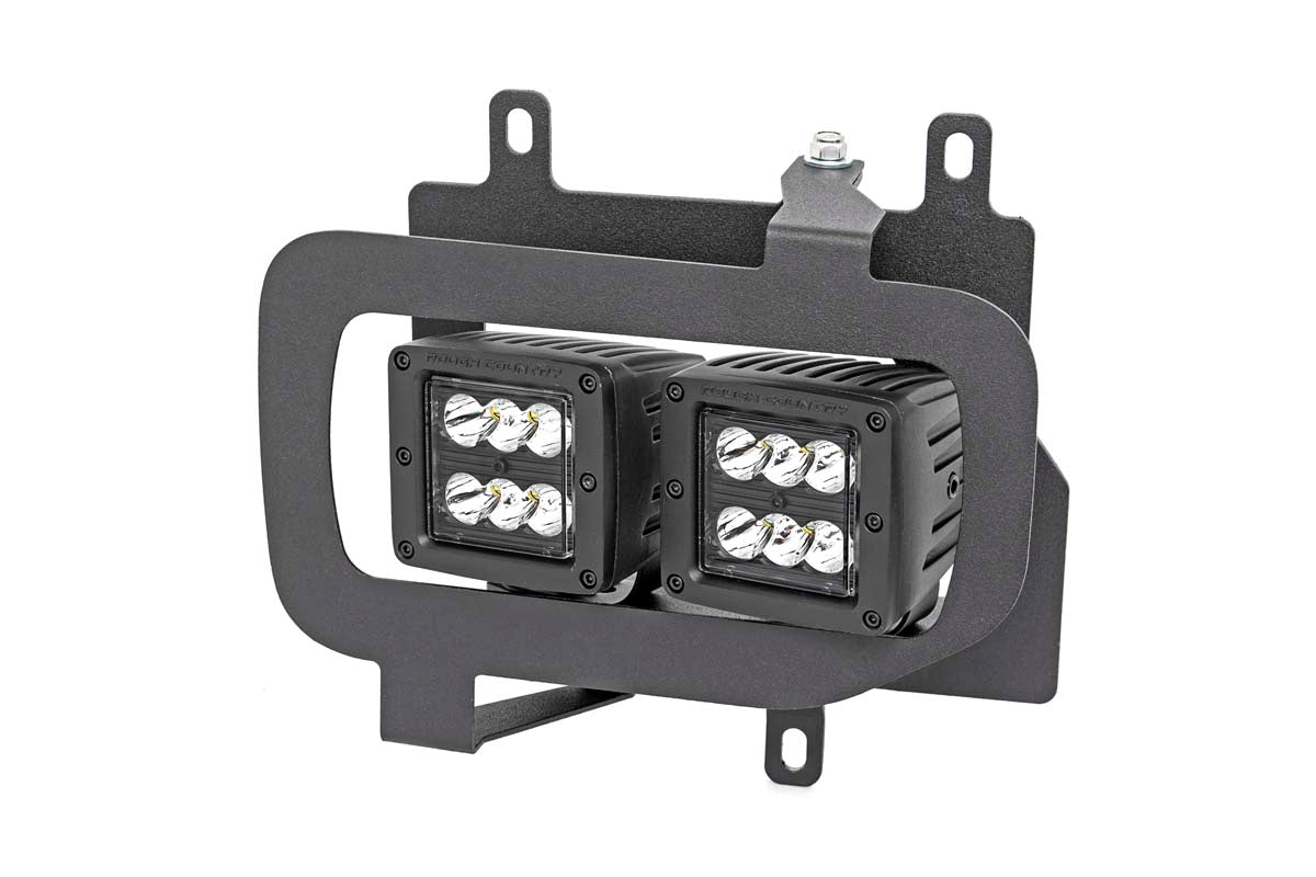 LED Light Kit | Fog Mount | Dual 2" Black Pairs | Flood | Ford F-150 (15-17)