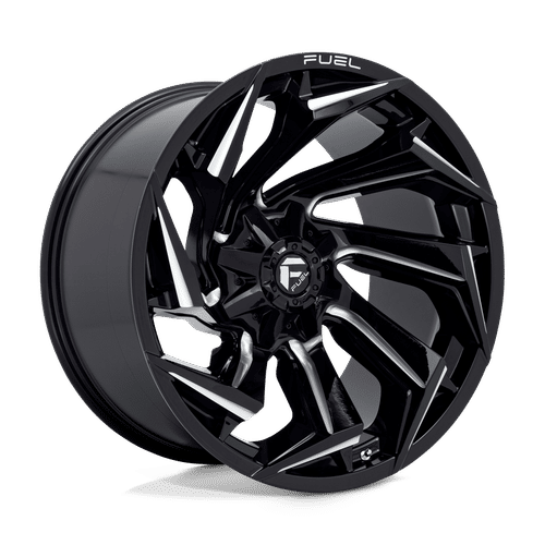 Fuel D753 GLOSS BLACK MILLED 22x12 8x170 Wheels | Offset: -44 | Backspace: 4.77 | Bore: 125.1