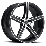 SPEC-1 RACING SP-8 Gloss Black Machined 20x10.5 5x115 Wheels | Offset: 25 | Backspace: 6.75 | Bore: 0