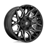 Fuel D769 GLOSSY BLACK MILLED 22x12 5x114.3/5x127 Wheels | Offset: -44 | Backspace: 4.77 | Bore: 78.1