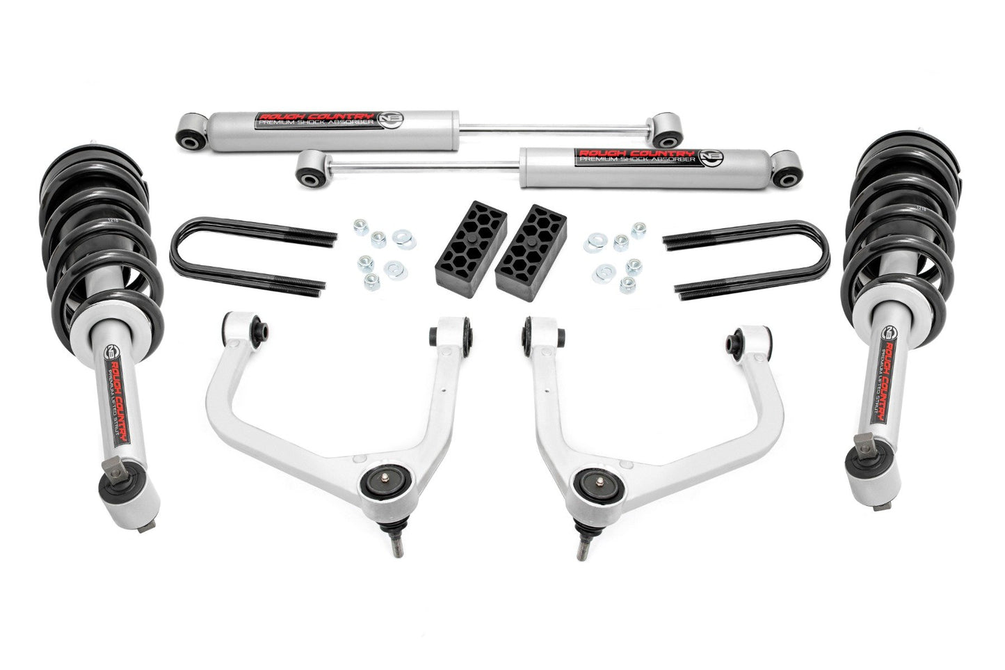 3.5 Inch Lift Kit | N3 Struts | Rear Mono Leaf | Chevy Silverado 1500 (2025)