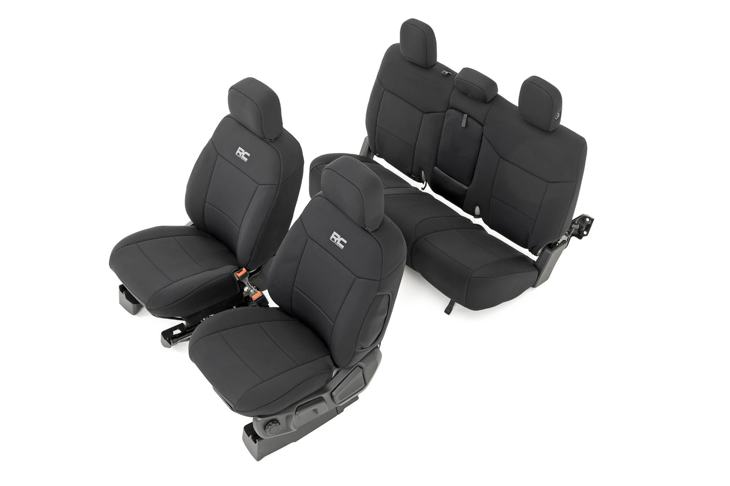 Seat Covers | FR Bucket and RR Bench w/armrest | Ford Ranger (19-23)