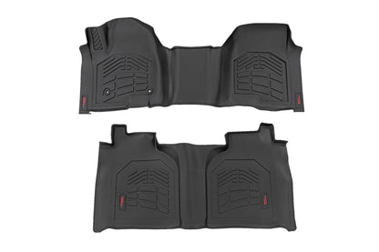 Sure-Fit Floor Mats | FR &amp; RR | FR Over Hump | Crew | Chevy/GMC 1500/2500HD/3500HD (19-25)